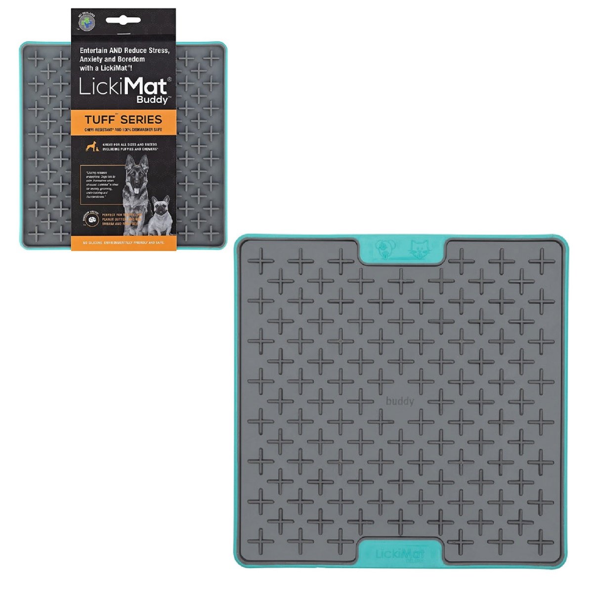 Lickimat Buddy Duro Turquesa Para Perros